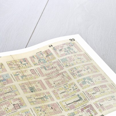 Map bounded by Rivington Street, Ludlow Street, Canal Street, Bowery. 1857 by Anonymous