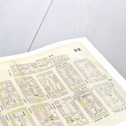 Map bounded by Houston Street, Willett Street, Rivington Street, Essex Street, Houston Street, Clinton Street, 2nd Street, Pitt Street. 1857 by Anonymous