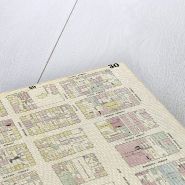 Map bounded by Rivington Street, East Street, Water Street, Corlears Street, Grand Street, Cannon Street. 1857 by Anonymous