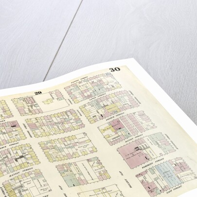 Map bounded by Rivington Street, East Street, Water Street, Corlears Street, Grand Street, Cannon Street. 1857 by Anonymous
