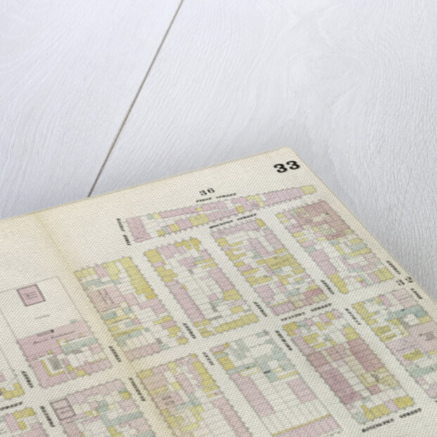 Map bounded by Houston Street, Allen Street, 1st Street, Essex Street, Rivington Street, Bowery. 1857 by Anonymous