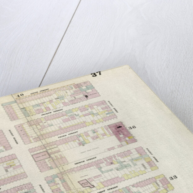 Map bounded by 5th Street, First Avenue, Houston Street, Bowery. 1857 by Anonymous