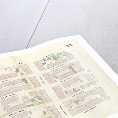 Map bounded by West 18th Street, East 18th Street, Broadway, Union Square West, East 14th Street, West 14th Street, Sixth Avenue. 1857 by Anonymous