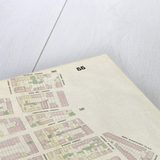 Map bounded by Charles Street, 4th Street, West Washington Place, Sixth Avenue, Cornelia Street, Bleeker Street, Commerce Street, Hudson Street, West 10th Street, Bleeker Street. 1857 by Anonymous