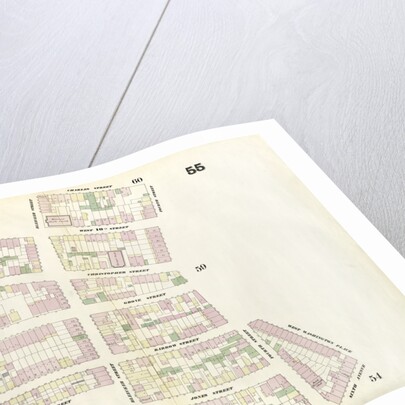 Map bounded by Charles Street, 4th Street, West Washington Place, Sixth Avenue, Cornelia Street, Bleeker Street, Commerce Street, Hudson Street, West 10th Street, Bleeker Street. 1857 by Anonymous