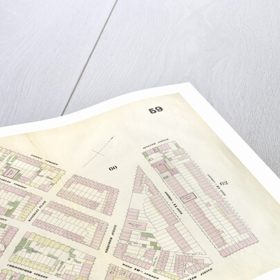 Map bounded by 12th Street, Sixth Avenue, West Washington Place, 4th Street, Perry Street, Greenwich Avenue, Seventh Avenue, 12th Street. 1857 by Anonymous