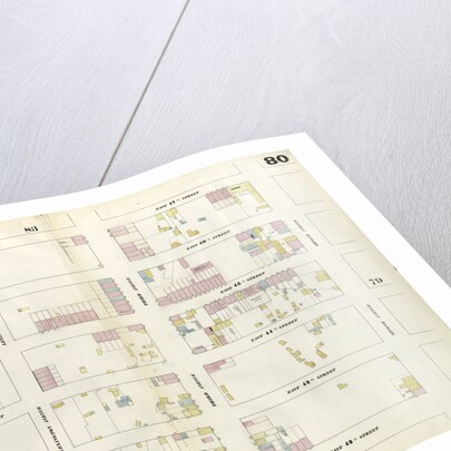 Map bounded by East 47th Street, Second Avenue, East 42nd Street, Fourth Avenue. 1857 by Anonymous