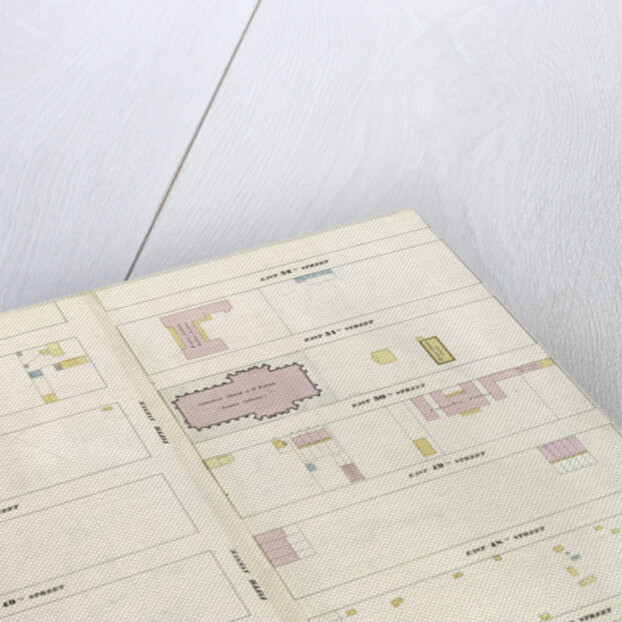 Map bounded by West 52nd Street, East 52nd Street, Fourth Avenue, East 52nd Street, West 52nd Street, Sixth Avenue. 1857 by Anonymous