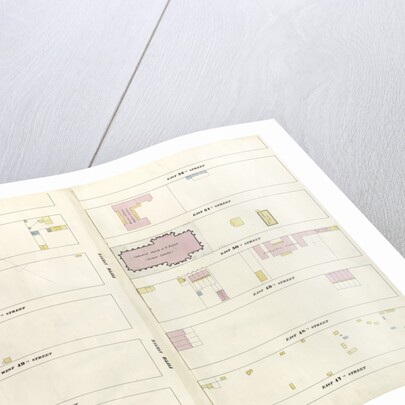 Map bounded by West 52nd Street, East 52nd Street, Fourth Avenue, East 52nd Street, West 52nd Street, Sixth Avenue. 1857 by Anonymous