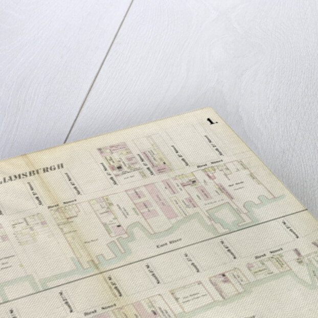Map bounded by North 12th Street, 1st Street, North 5th Street, Wythe Street, North 3rd Street, 1st Street, South 7th Street, East River. 1855 by Anonymous