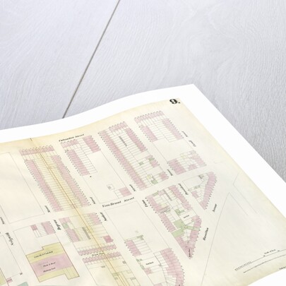 Map bounded by Buttermilk Channel, Van Brunt Street, Degraw Street, Columbia Street, Carroll Street, Hamilton Avenue. 1855 by Anonymous