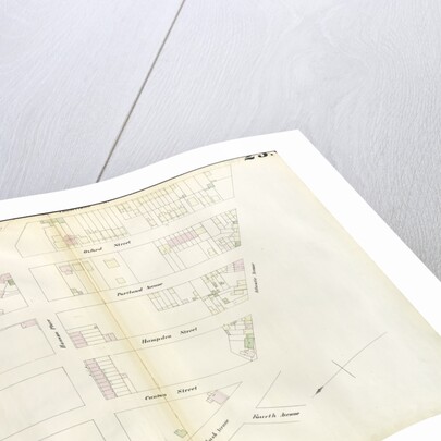 Map bounded by Lafayette Avenue, Cumberland Street, Atlantic Avenue, 4th Avenue, Raymond Street. 1855 by Anonymous