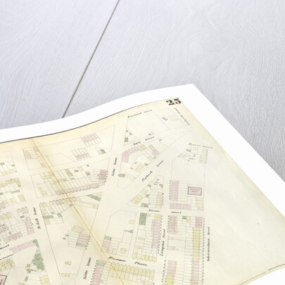 Map bounded by Willoughby Street, Raymond Street, Lafayette Avenue, Flatbush Avenue, Powers Street, Schermerhorn Street, Bond Street, Fulton Avenue, Gold Street. 1855 by Anonymous