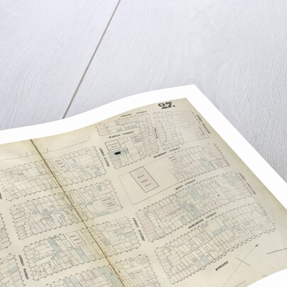 Map bounded by Houston Street, Bowery, Broome Street, Elm Street, Prince Street, Crosby Street. 1852, 1854 by Anonymous