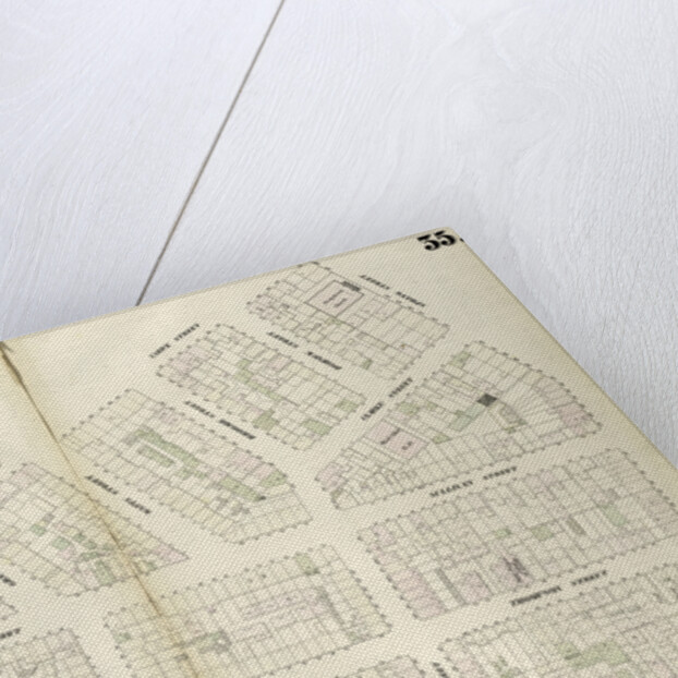 Map bounded by Spring Street, Laurens Street, Canal Street, West Broadway, Beach Street, St. John's Lane, Laight Street, Canal Street, Varick Street. 1852, 1854 by Anonymous