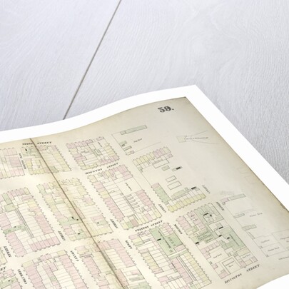 Map bounded by Houston Street, Avenue D, 3rd Street, East River, Rivington Street, Willett Street. 1852, 1854 by Anonymous