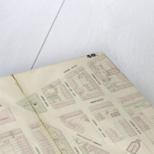 Map bounded by East 12th Street, Second Avenue, Fifth Street, Bowery, Fourth Avenue. 1852, 1854 by Anonymous