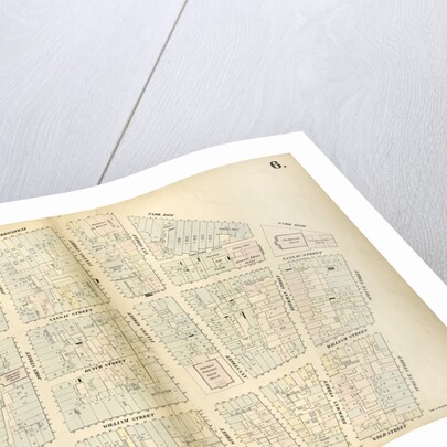 Map bounded by Broadway, Park Row, Spruce Street, Gold Street, Liberty Street. 1852, 1854 by Anonymous