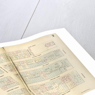 Map bounded by Vesey Street, Broadway, Liberty Street, West Street. 1852, 1854 by Anonymous