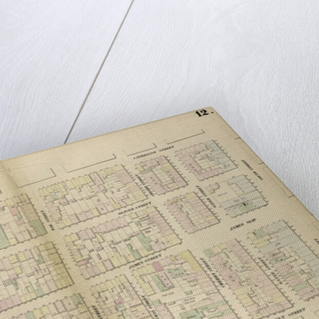 Map bounded by Chatham Street, East Broadway, Chatham Square, Catherine Street, South Street, Roosevelt Street. 1852, 1854 by Anonymous