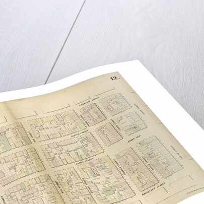 Map bounded by Chatham Street, East Broadway, Chatham Square, Catherine Street, South Street, Roosevelt Street. 1852, 1854 by Anonymous