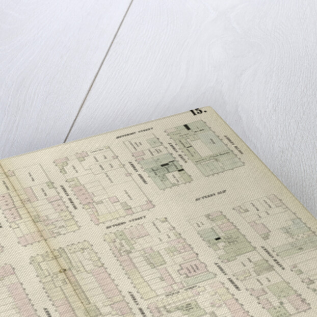Map bounded by Division Street, Jefferson Street, South Street, Pike Slip, Pike Street. 1852, 1854 by Anonymous