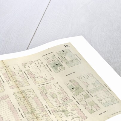 Map bounded by Division Street, Jefferson Street, South Street, Pike Slip, Pike Street. 1852, 1854 by Anonymous