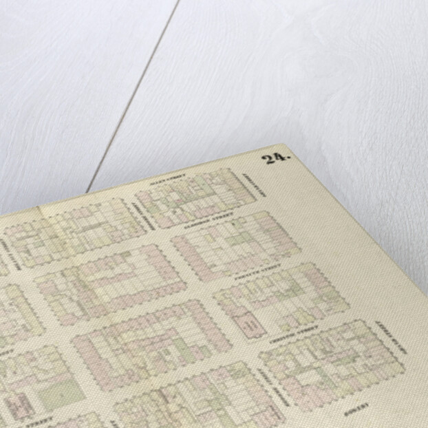 Map bounded by Bowery, Rivington Street, Allen Street, Grand Street. 1852, 1854 by Anonymous
