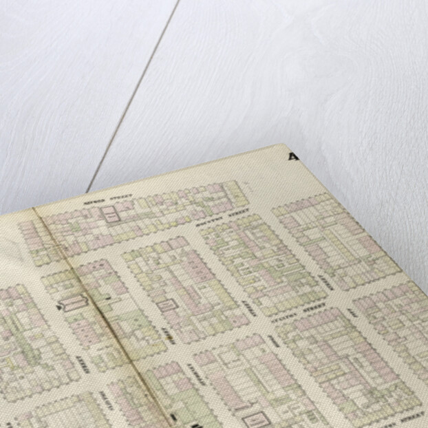 Map bounded by Houston Street, Avenue B, Second Street, Pitt Street, Houston Street, Willet Street, Rivington Street, Essex Street. 1852, 1854 by Anonymous