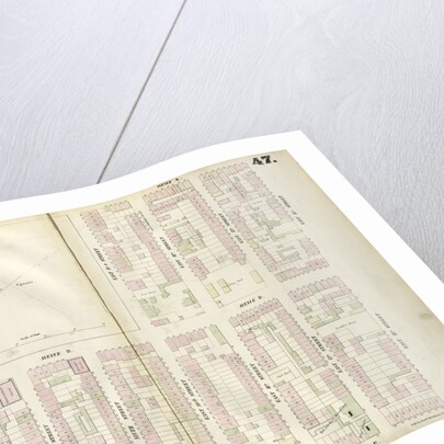 Map bounded by East 13th Street, Avenue C, Sixth Street, Avenue A. 1852, 1854 by Anonymous