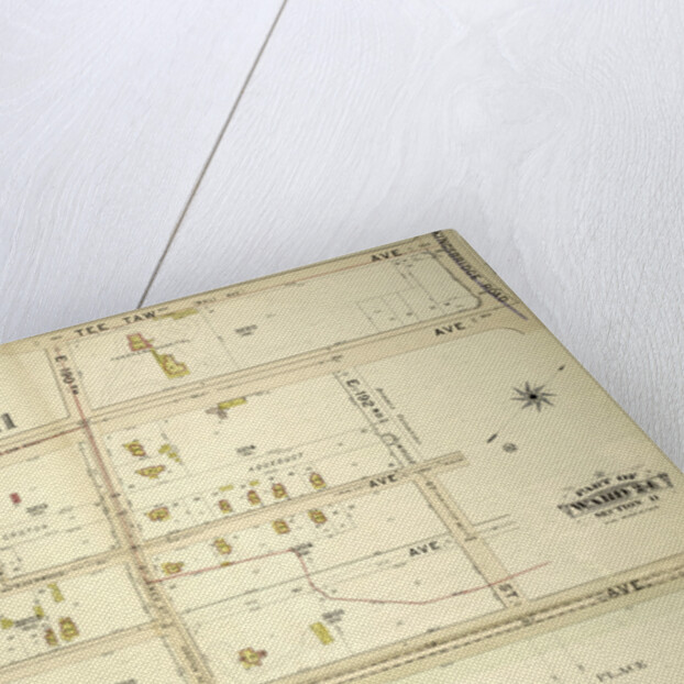 Part of Ward 24, Section 11. Bounded by Aqueduct Avenue, E. 190th Street, Tee Taw Avenue, Kingsbridge Road, Aqueduct Avenue, E. 192nd Street, Jerome Avenue, E. 191st Street, Morris Avenue and E. 184th Street, New York by Anonymous