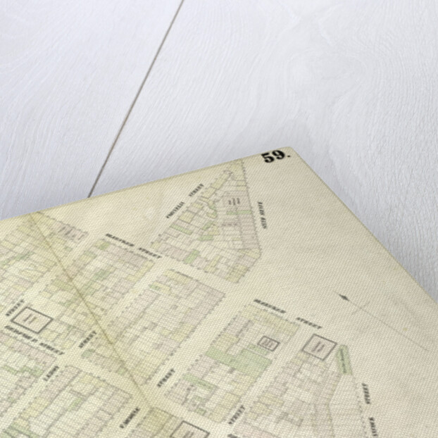 Map bounded by Barrow Street, Commerce Street, Bleecker Street, Cornelia Street, Sixth Avenue, Hancock Street, Hamersly Street, Hudson Street, New York by Anonymous