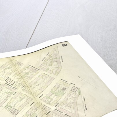 Map bounded by Barrow Street, Commerce Street, Bleecker Street, Cornelia Street, Sixth Avenue, Hancock Street, Hamersly Street, Hudson Street, New York by Anonymous