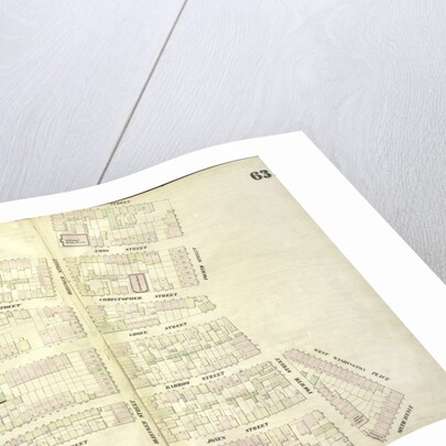 Map bounded by Amos Street, Charles Street, West 4th Street, West Washington Place, Sixth Avenue Cornelia Street, Bleecker Street, Carmine Commerce Street, Barrow Street, Hudson Street, New York by Anonymous