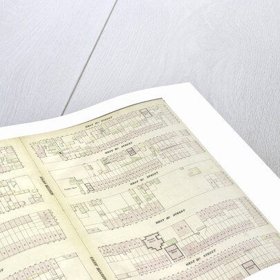Map bounded by West 17th Street, Sixth Avenue, West 13th Street, Greenwich Avenue, Eighth Avenue, New York by Anonymous