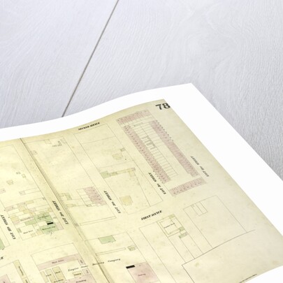 Map bounded by Second Avenue, East 32nd Street, First Avenue, East 26th Street, New York by Anonymous