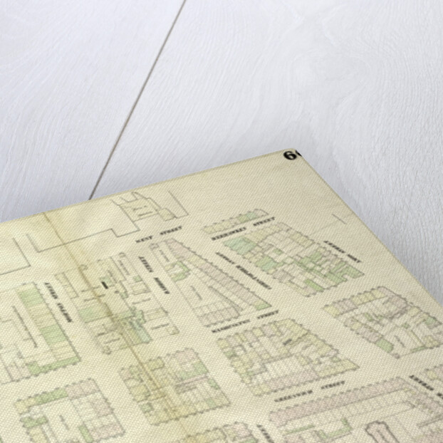 Map bounded by West Street, Amos Street, Hudson Street, Hamersly Street, New York by Anonymous