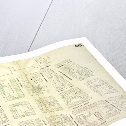 Map bounded by West Street, Amos Street, Hudson Street, Hamersly Street, New York by Anonymous