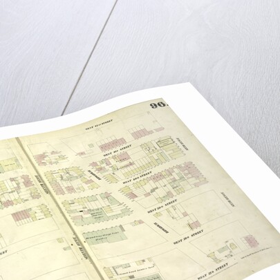 Map bounded by West 42nd Street, Sixth Avenue, West 37th Street, Eighth Avenue, New York by Anonymous