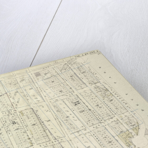 Map bound by Ninth Ave., Prospect Park, City Line, Greenwood Cemetery; Including Howard Pl., Fuller Pl., Tenth Ave., Eleventh Ave., Twenty-Second St., Twenty-First St., Nineteenth St., Eighteenth St., Seventeenth St., Prospect Ave., Sh., New York by Anonymous