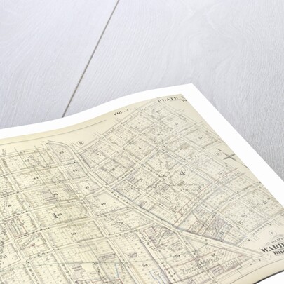 Map bound by Poplar St., Sands St., Jay St., Pearl St., Johnson St., Pierrepont St., East River; Including Middagh St., High St., Cranberry St., Orange St., Nassau St., Pineapple St., Concord St., Clark St., Tillary St., Love Lane, Fur., New York by Anonymous