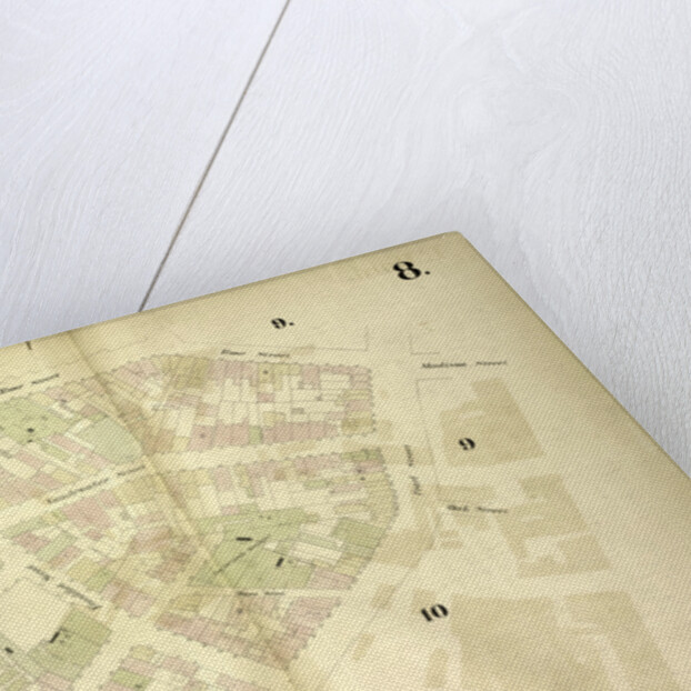 Map bounded by Gold Street, Frankfort Street, Rose Street, Madison Street, Pearl Street, Oak Street, Franklin Square, Ferry Street; Jacob Street, Vandewater Street, Cliff Street, New York by Anonymous