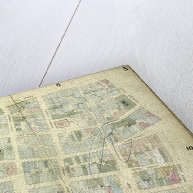 Map bounded by Gold Street, Frankfort Street, Dover Street, South Street, Maiden Lane; Including Riders Alley by Anonymous