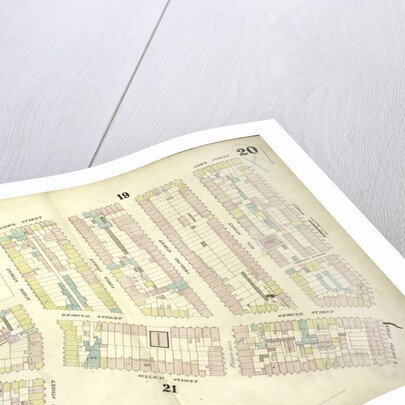 Map bounded by Sullivan Street, Varick Street, West Houston Street, Spring Street, Thompson Street, Broome Street, Grand Street; Including Clarke Street, MacDougal Street, Vandam Street, Charlton Street, King Street, New York by Anonymous