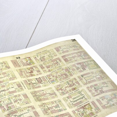 Map bounded by Ludlow Street, Rivington Street, Ridge Street, Division Street; Including Rutgers St, Essex Street, Norfolk Street, Jefferson St, Suffolk Street, Clinton Street, Attorney Street, Montgomery St, Grand Street, Broome, New York by Anonymous