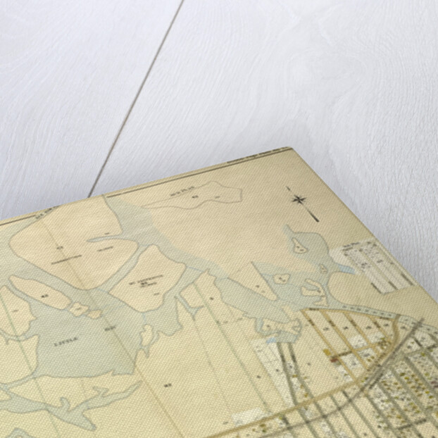 Map bounded by Jamaica Bay, Charmttoir Island, Mc. Caffertys Island, Nortons Creek, Hudson Ave., Columbus Ave., Rochester Ave., Wave Crest Ave., Surf Ave., Grand-View Ave., New York by Anonymous