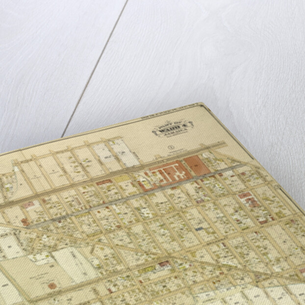 Map bounded by Borough of Brooklyn, Elderst Lane, Drew Ave., Center Ave., Snedeker Ave., Rockaway Plank Road, Dakota Ave., Shaw Ave., Nevada Ave., Montana Ave., Fulton Ave., New York by Anonymous