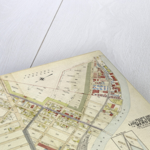 Map bounded by Van Pelt St., Greenpoint Ave., Hunters Point Ave., Borden Ave., Howard St., Spring St., Preston St; Including Pine St., New York by Anonymous