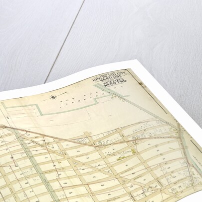 Map bounded by Woodside Ave., Celtic Ave. Highway to Calvary Cemetery, Hunters Point Ave; Including Borden Ave., New York by Anonymous