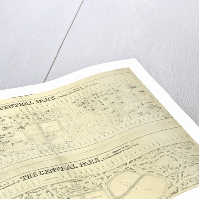 Map of the lands included in the Central Park, from a topographical survey, June 17th, 1856; Also: Plan for the improvement of the Central Park, adopted by the Commissioners, June 3rd, 1856, New York by Anonymous